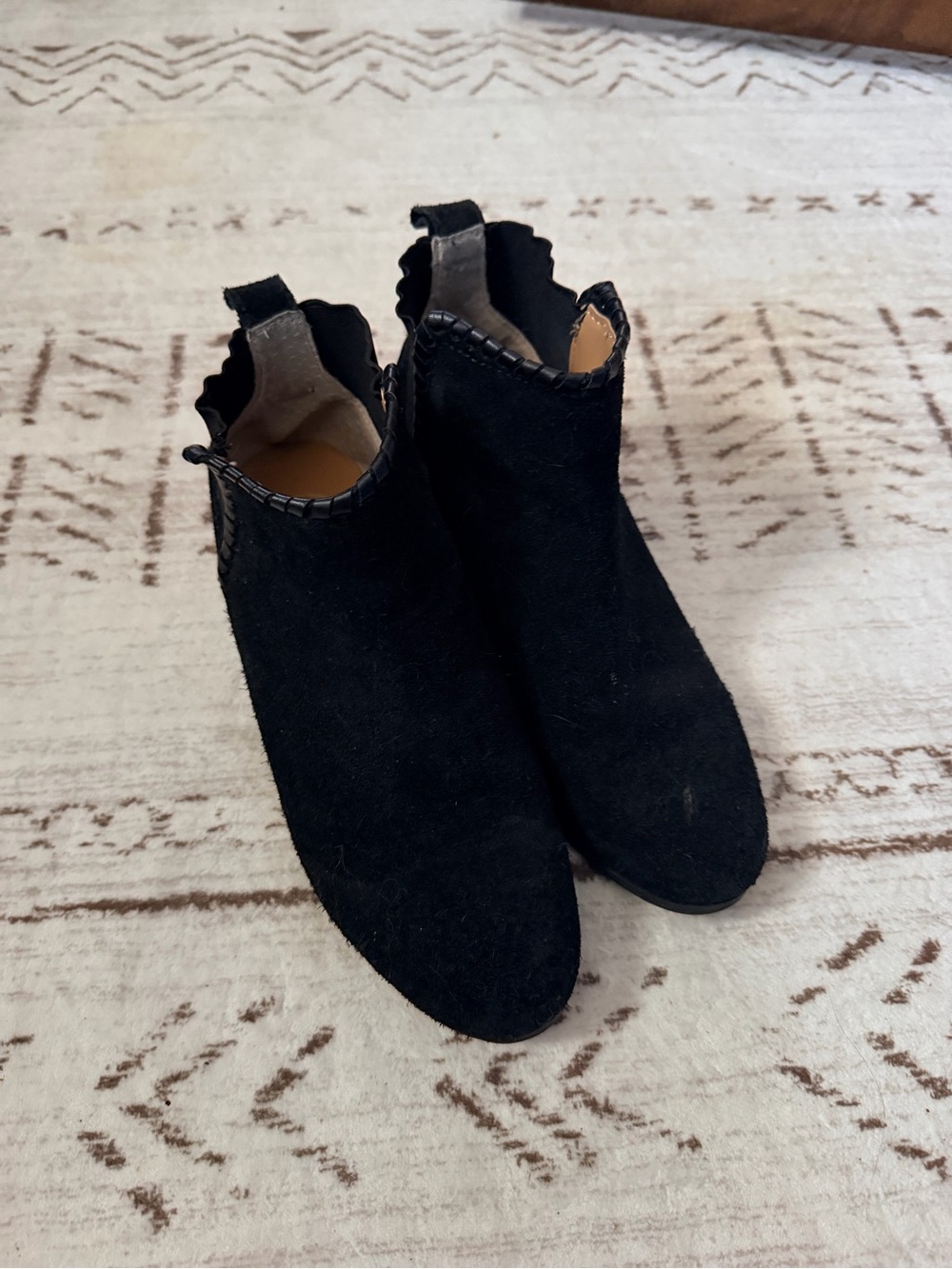 Jack Rogers Black Suede Ankle Booties